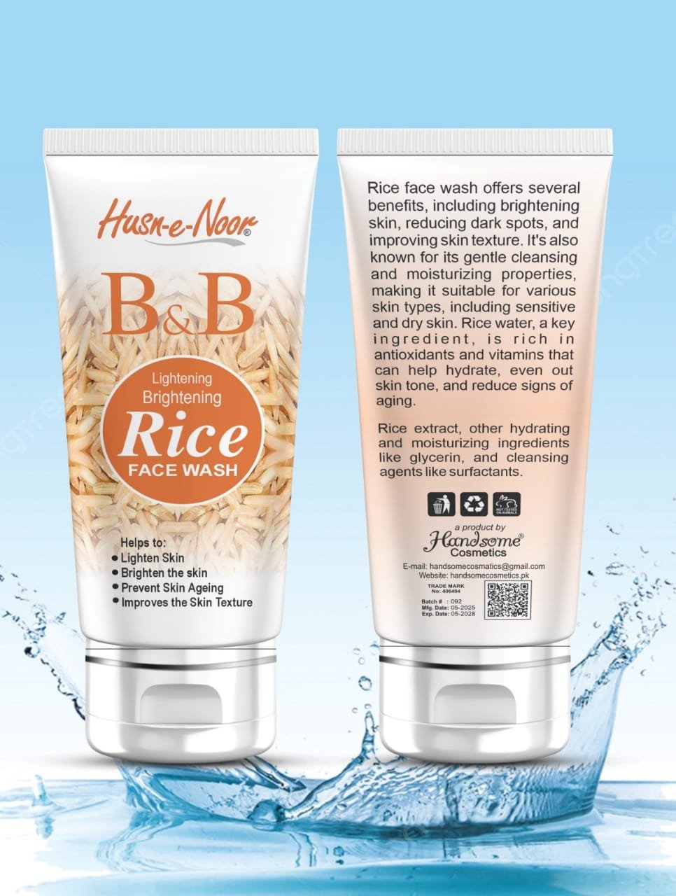 Husn-e-Noor Rice Face wash